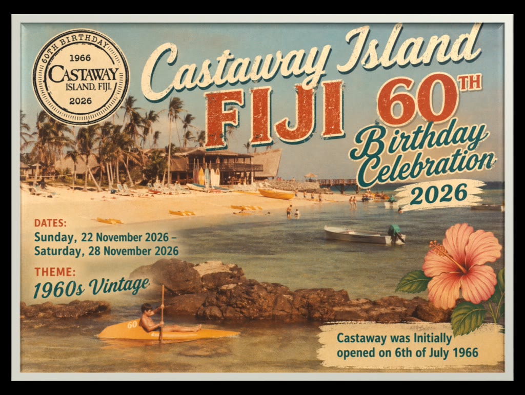Castaway Island, Fiji Turns 60